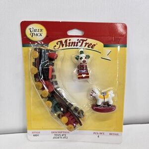 Vintage Mini Tree Cloisonne Christmas Holiday Ornaments 1999 Westrim Crafts